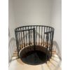 Wendeltreppen aus Gusseisenmetall, außen und innen